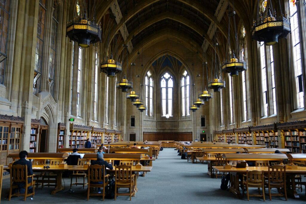 Image of a university library in Seattle.